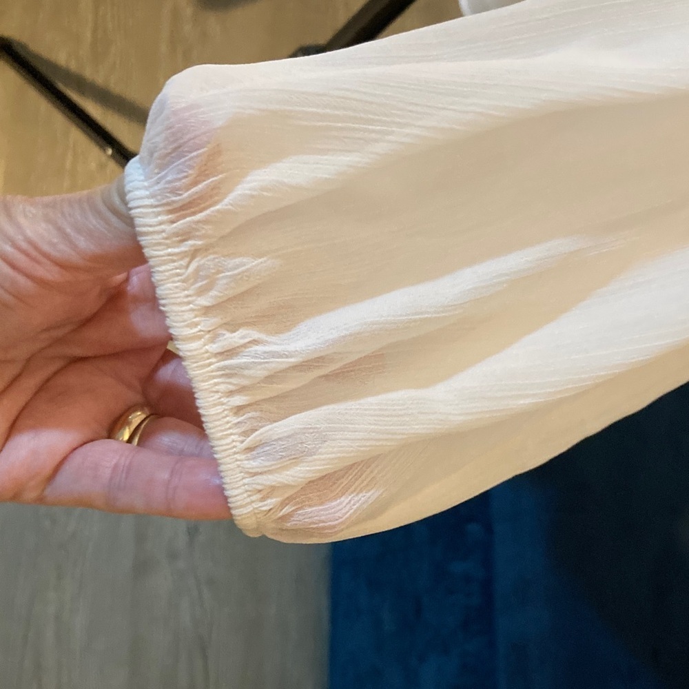 Torrid Cream Ruffle Blouse - Picture 5 of 6